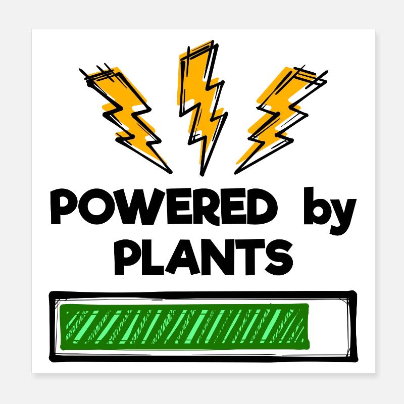 Vegetarier Vegan Statement Poster 20x20 cm