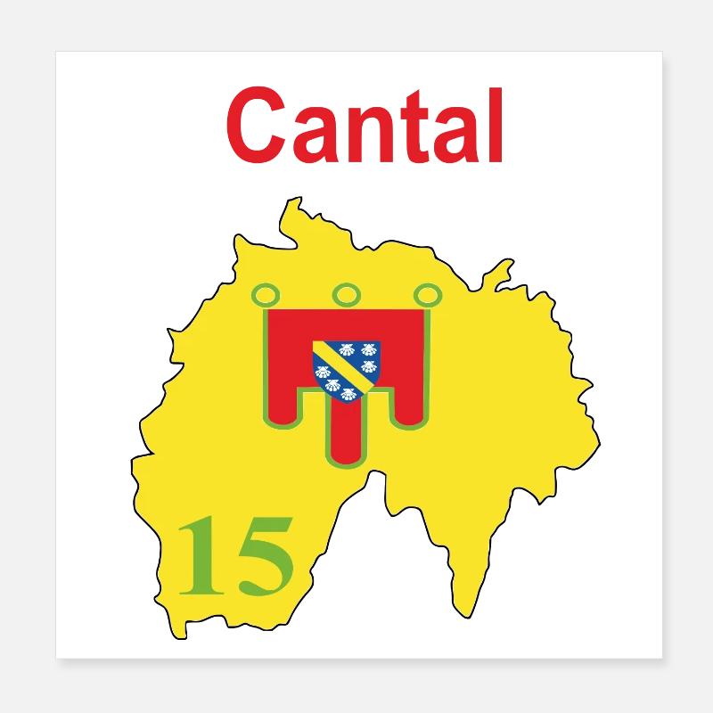 Cantal Poster 8" x 8" (20x20 cm)