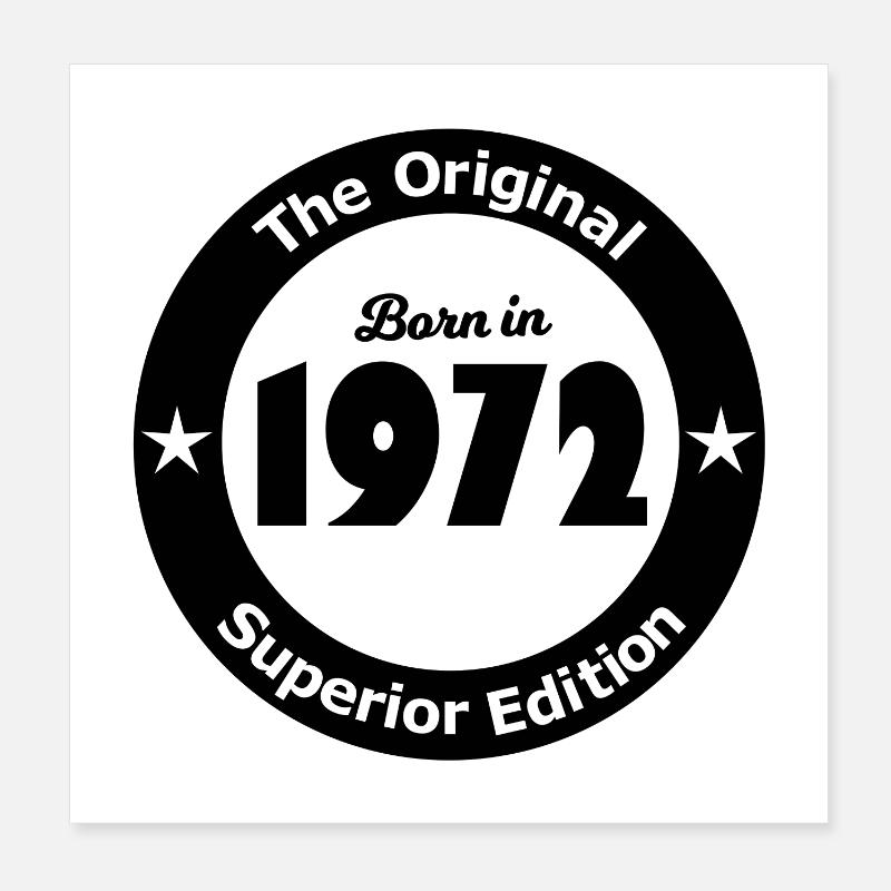 1972 Poster 20 x 20 cm