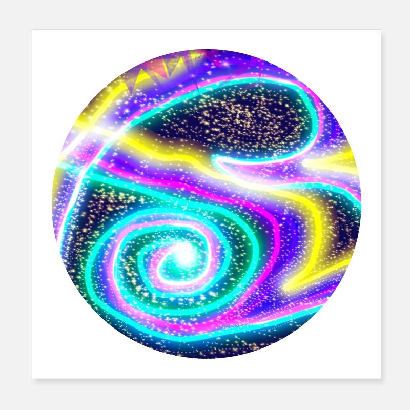 Nordlichter Poster 20x20 cm