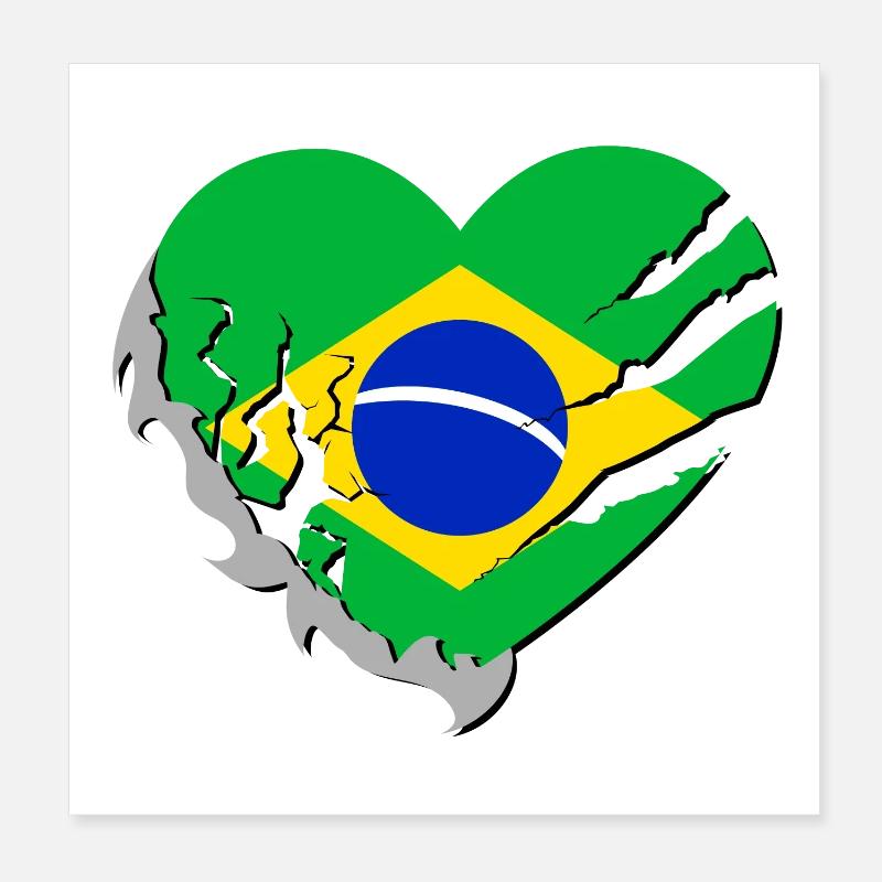 Brésil - Brésil Poster 20 x 20 cm