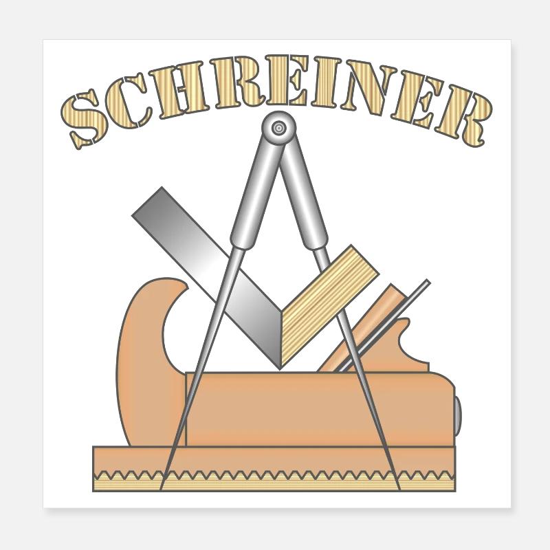 Die Schreiner Zunft Poster 20x20 cm