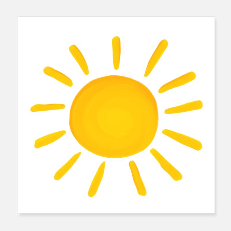 Sun Poster 8" x 8" (20x20 cm)