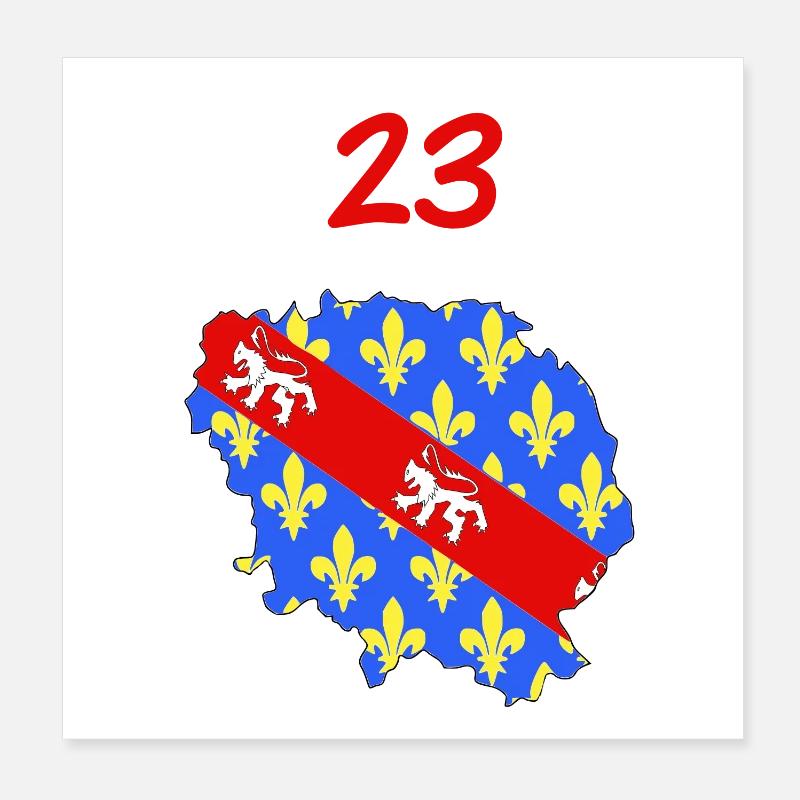 Creuse Poster 20 x 20 cm
