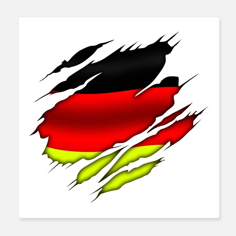 ALEMANIA - Germany - Deutschland Poster 8" x 8" (20x20 cm)