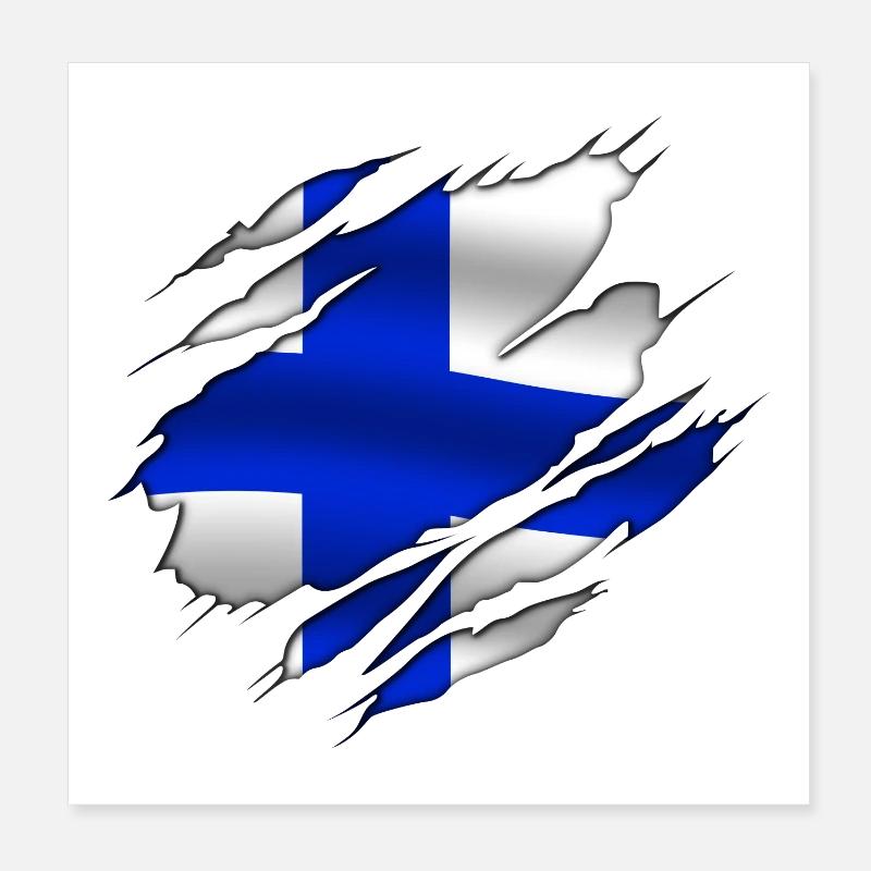 Finlandia - Finland Poster 8" x 8" (20x20 cm)