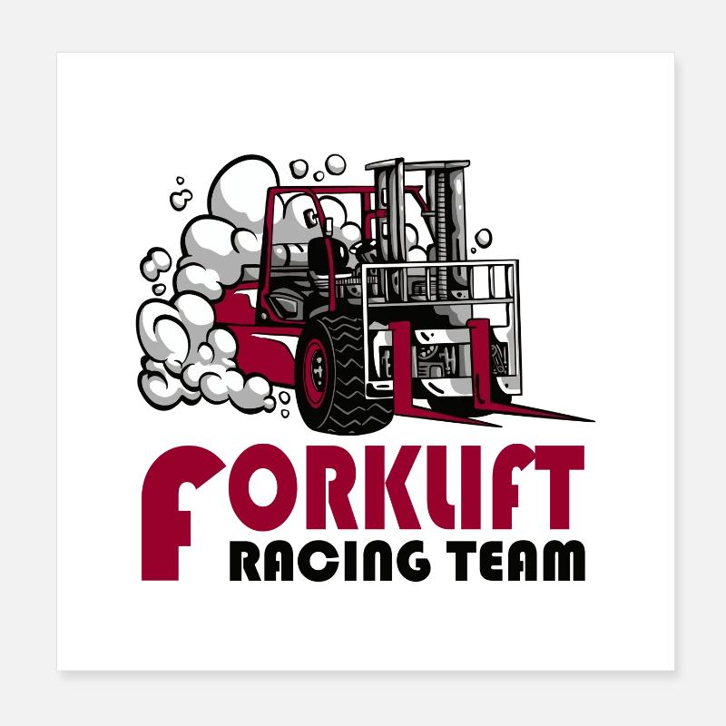 Stacker Racing Team Poster 8" x 8" (20x20 cm)
