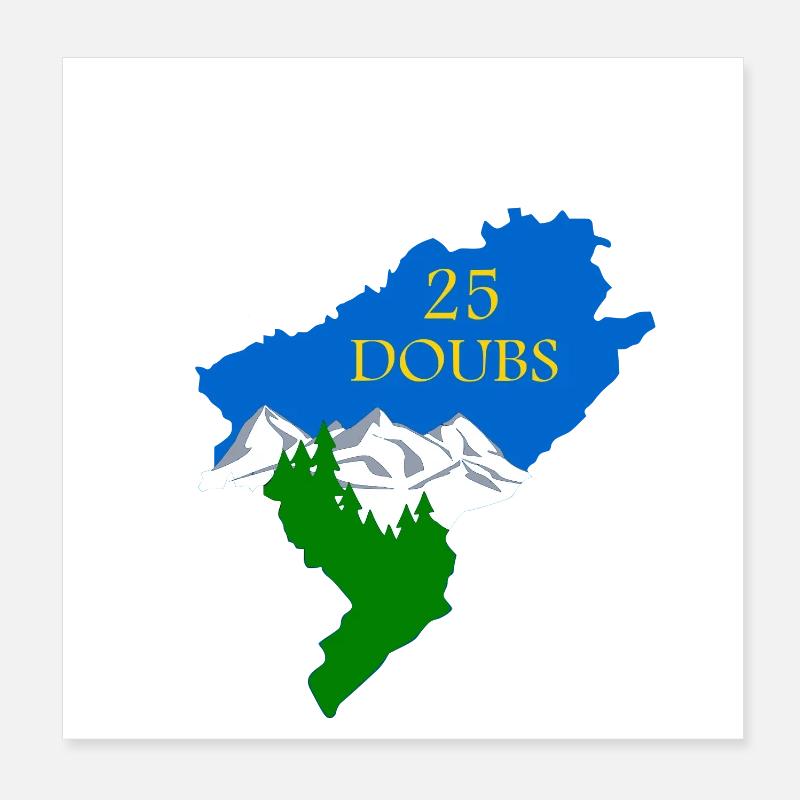 Doubs Poster 20 x 20 cm