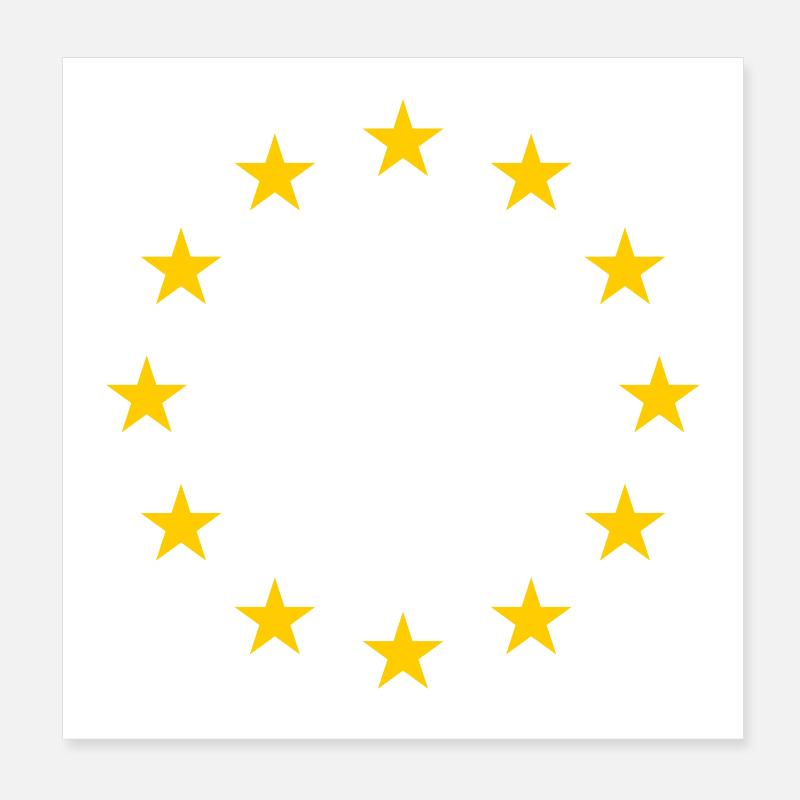 Europa Poster 20x20 cm