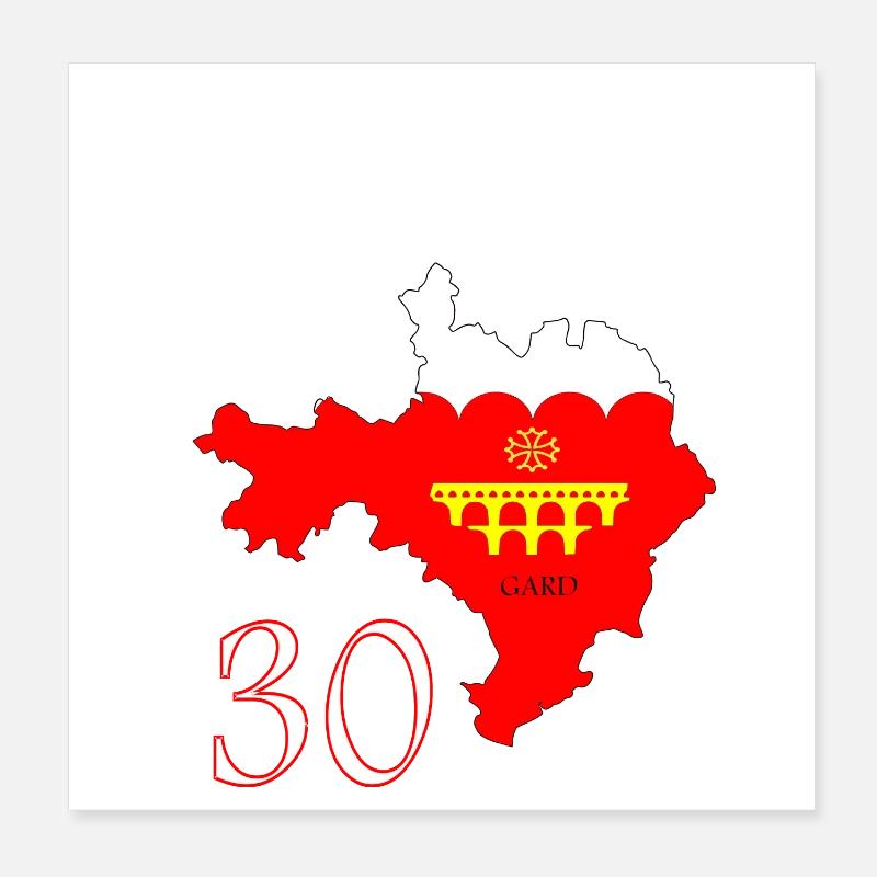 Gard Poster 20 x 20 cm