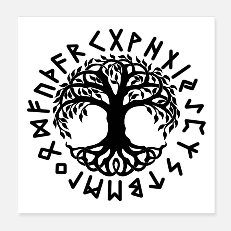 Yggdrasil Poster 20 x 20 cm
