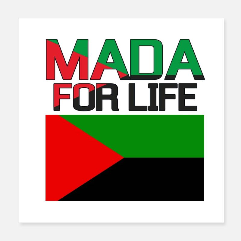 MADA FOR LIFE Poster 20 x 20 cm