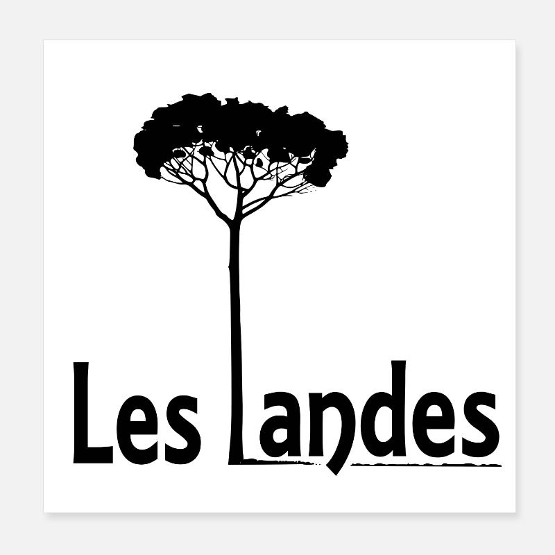 Les Landes Poster 20 x 20 cm
