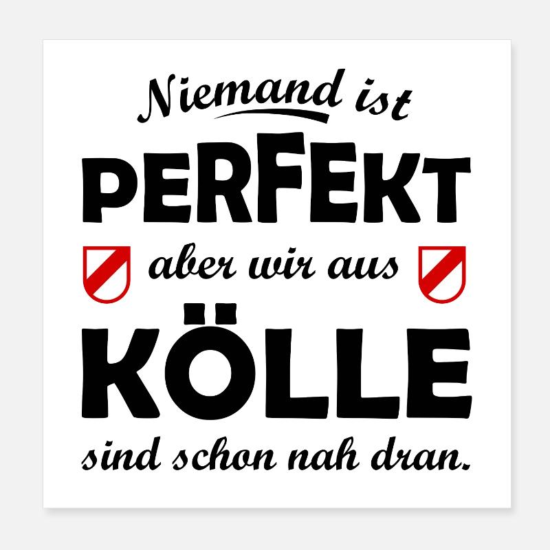 Kölle Perfekt Poster 20x20 cm
