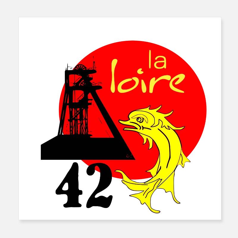 La Loire Poster 20 x 20 cm