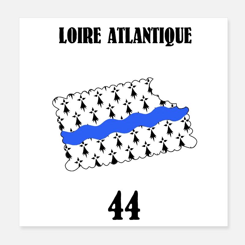 Atlantik Loire Poster 20x20 cm