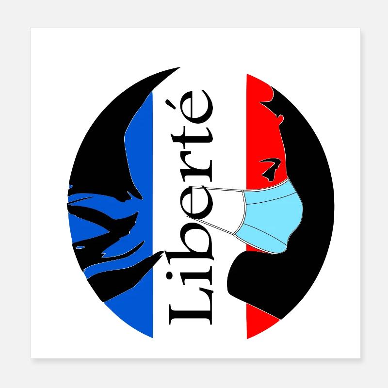 Liberté Poster 20 x 20 cm