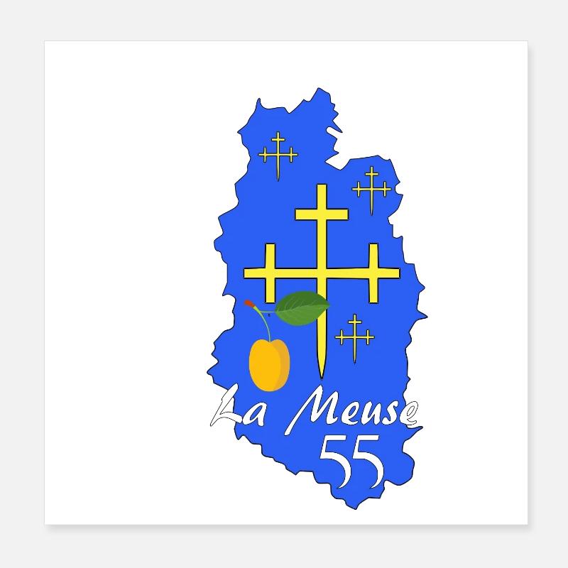 Meuse Poster 20 x 20 cm