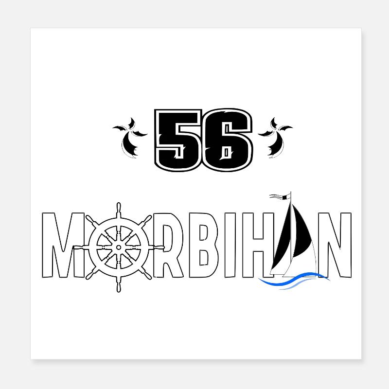 Morbihan Poster 20 x 20 cm