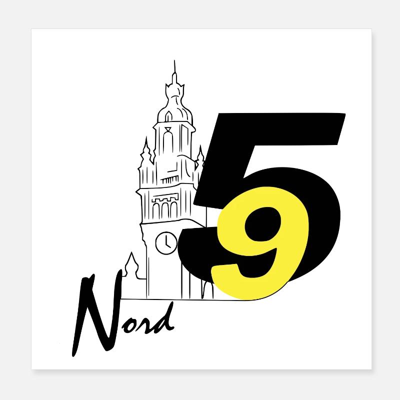 Nord Poster 20 x 20 cm