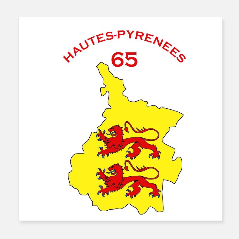 Hautes-pyrénées Poster 8" x 8" (20x20 cm)