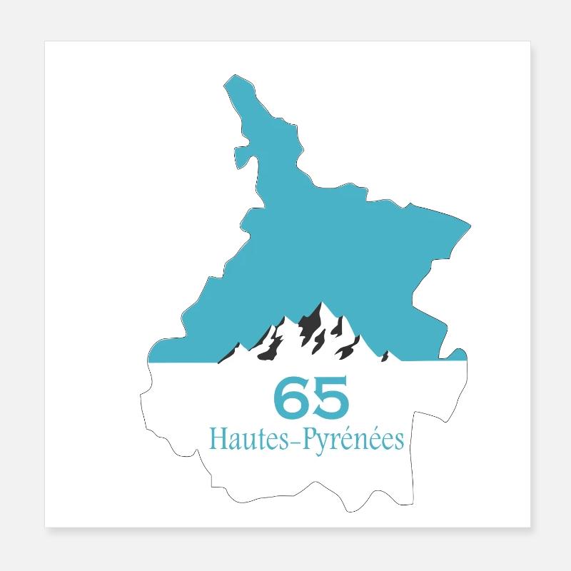 Hautes-Pyrénées Poster 20x20 cm