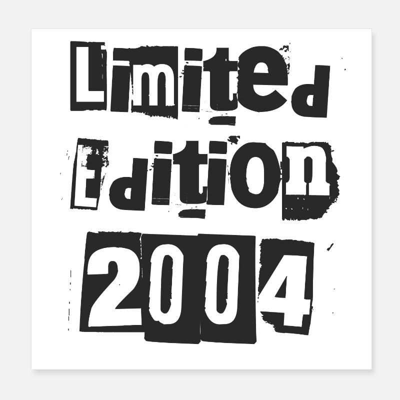 Edition limitée 2004 Poster 20 x 20 cm
