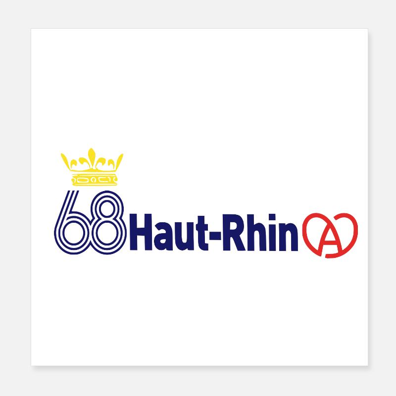 Haut-Rhin Poster 20 x 20 cm