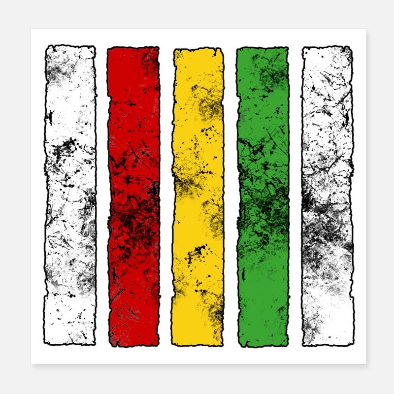 Reggae Sign Poster 8" x 8" (20x20 cm)