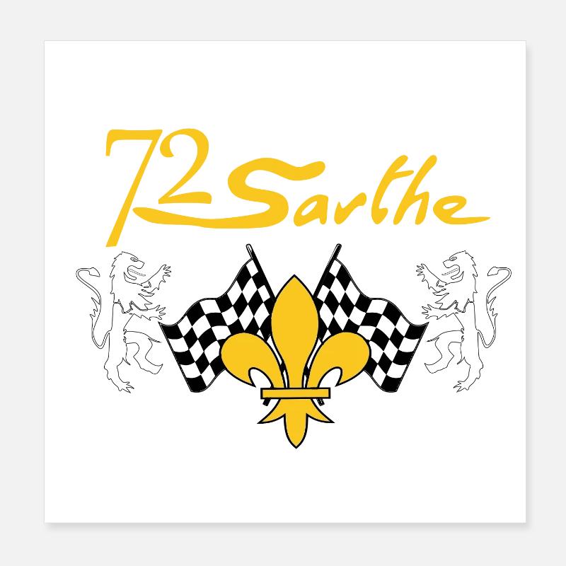 Sarthe Poster 20 x 20 cm