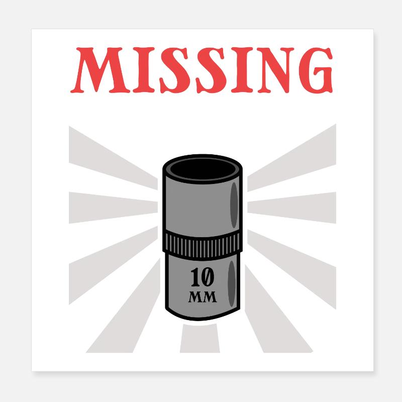 Humorous Statement Tool Mechanic Car Poster 8" x 8" (20x20 cm)