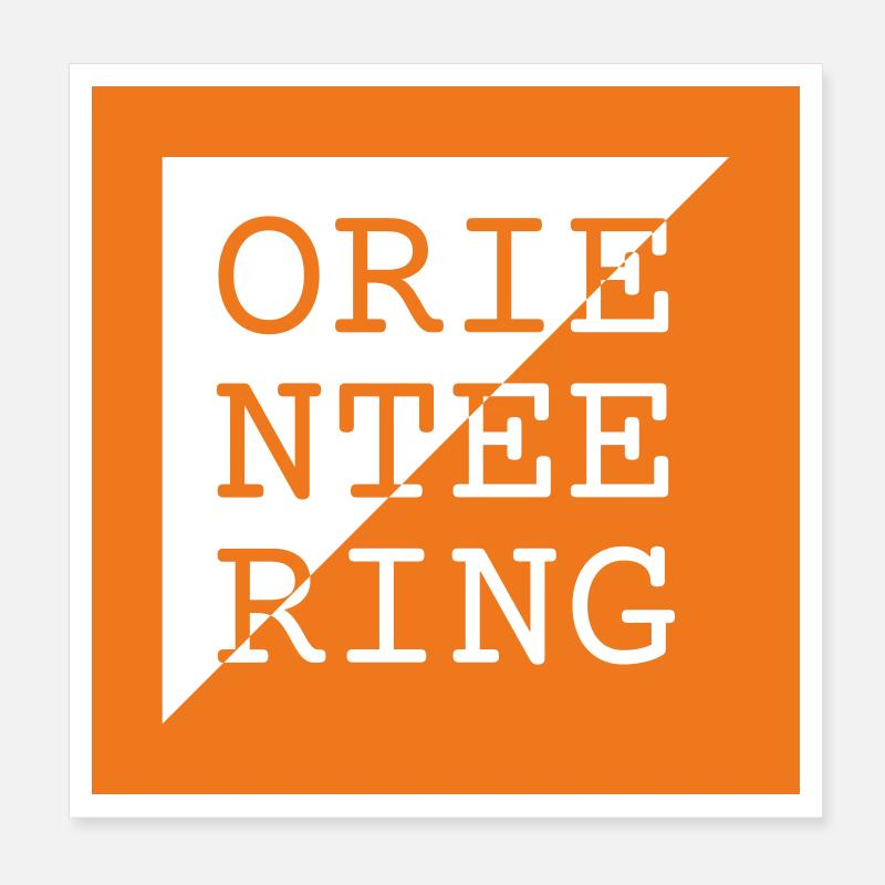 Logo de l’orientation - Run & Navigate Poster 20 x 20 cm