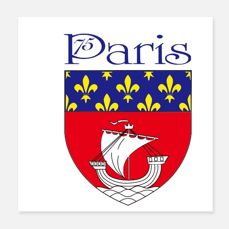 Paris Poster 20x20 cm