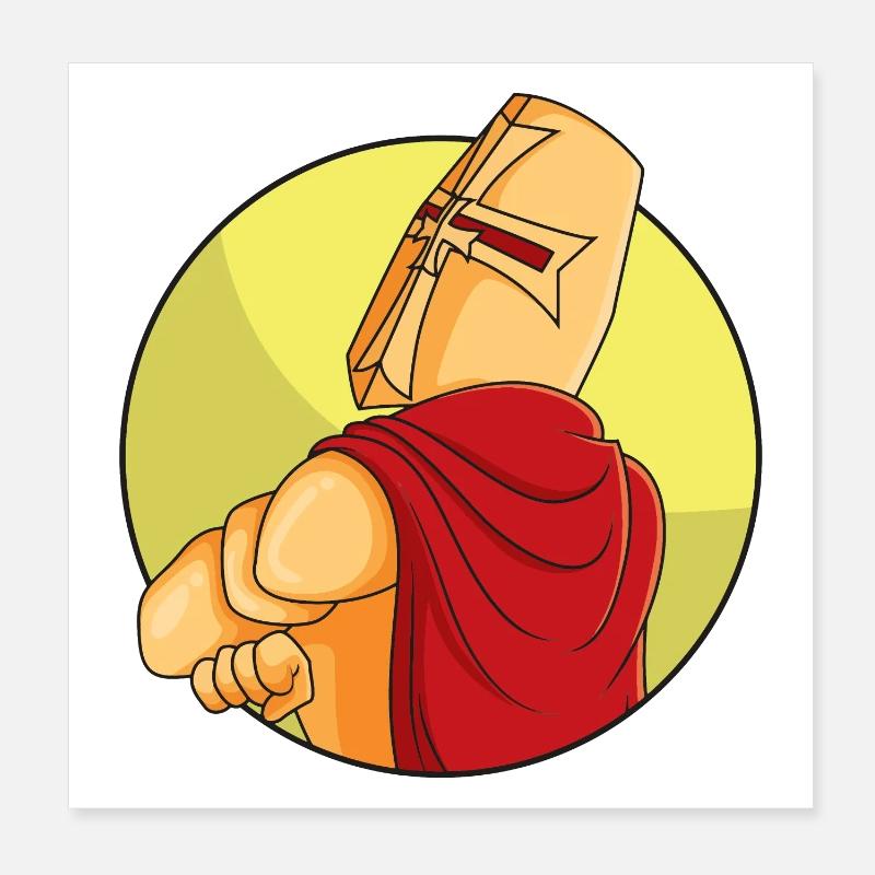 Ritter Sturkopf Poster 20x20 cm