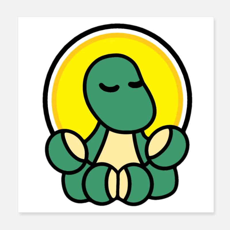 Dolly Zen - Poster 20x20 cm - Weiß