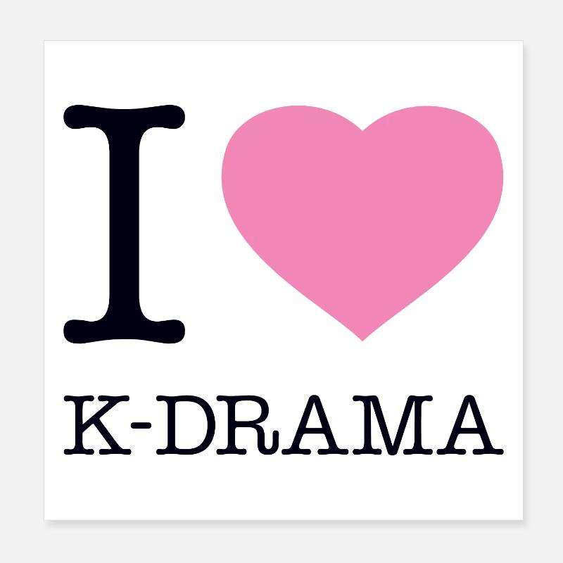 J’ADORE K-DRAMA Poster 20 x 20 cm