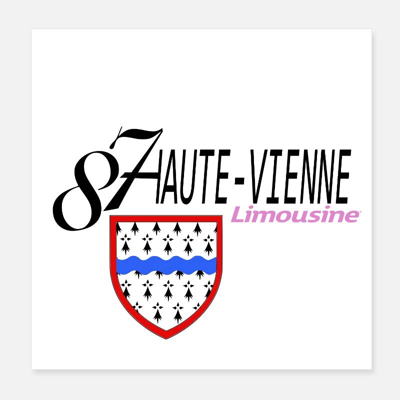 Haute-vienne Poster 20 x 20 cm