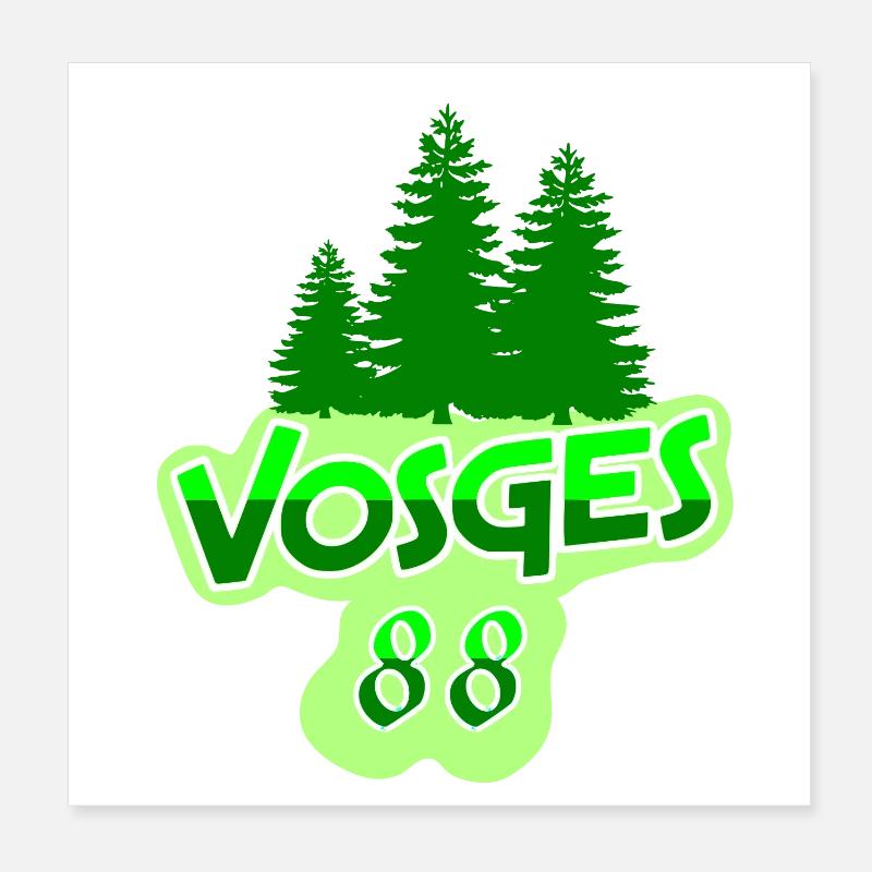 Vosges Poster 20 x 20 cm