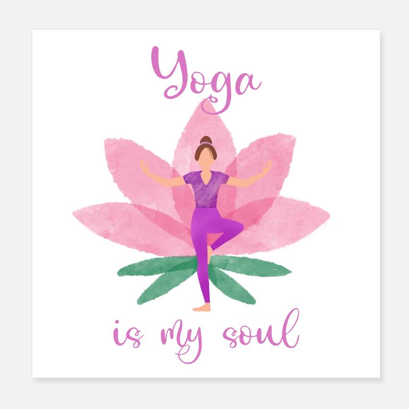 Yoga Poster 20x20 cm