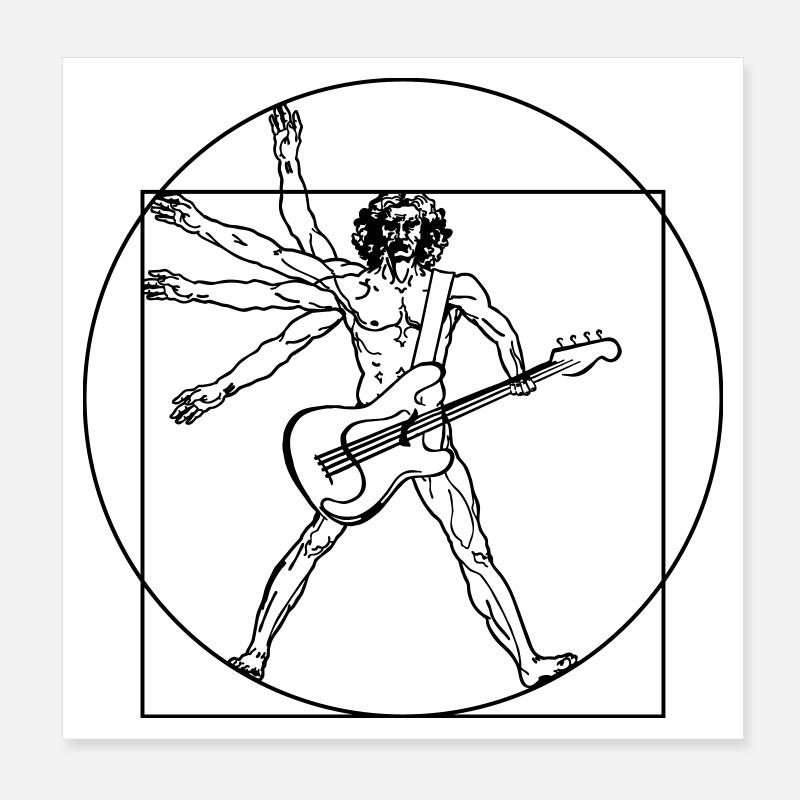 Sparvinci rock Poster 20 x 20 cm