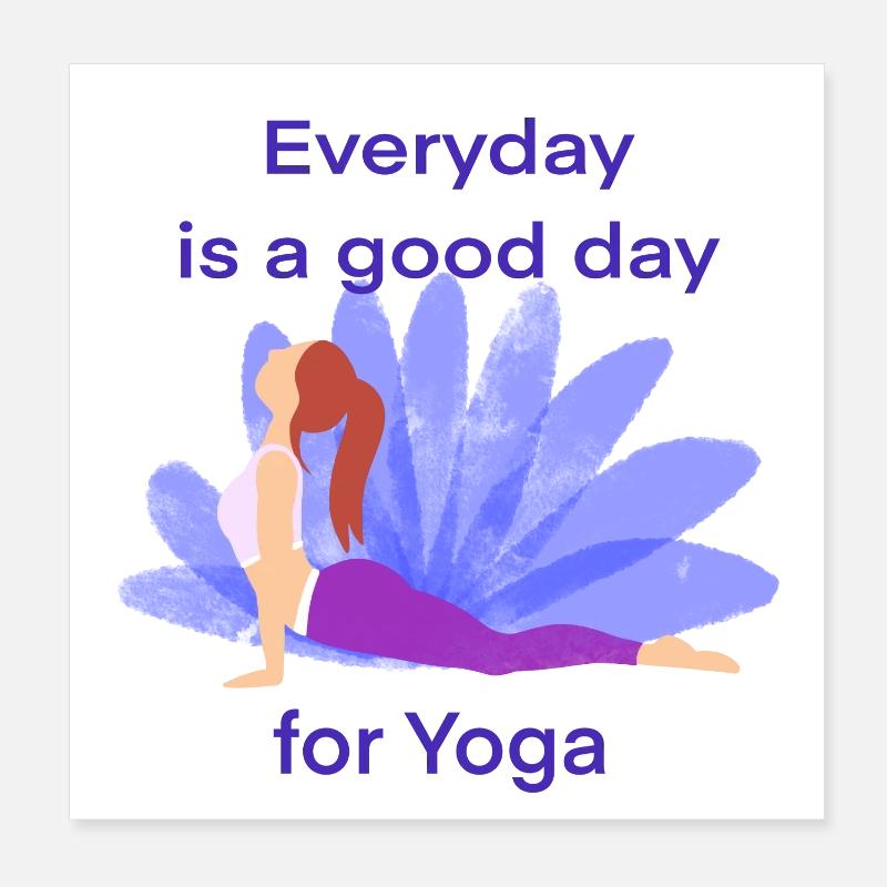 Yoga Poster 8" x 8" (20x20 cm)