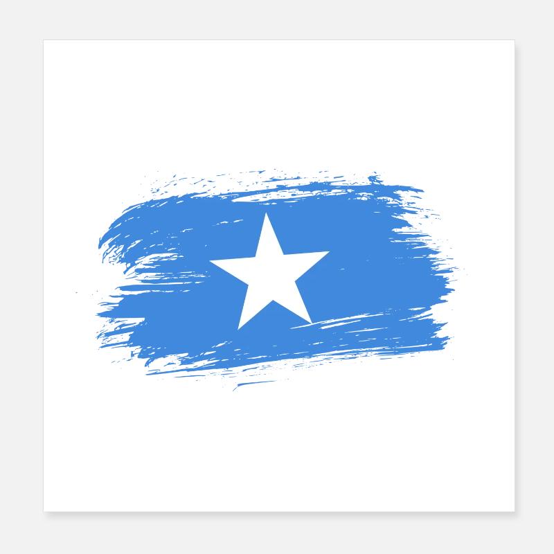 Team Somalia Poster 8" x 8" (20x20 cm)