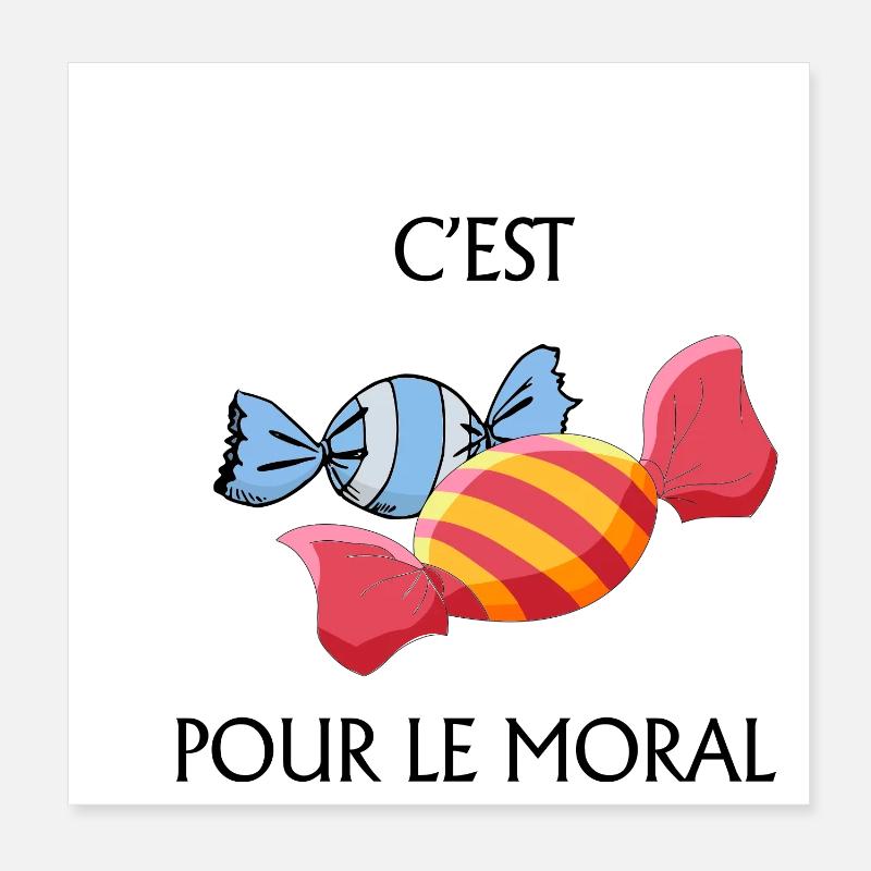 candy for morale Poster 8" x 8" (20x20 cm)