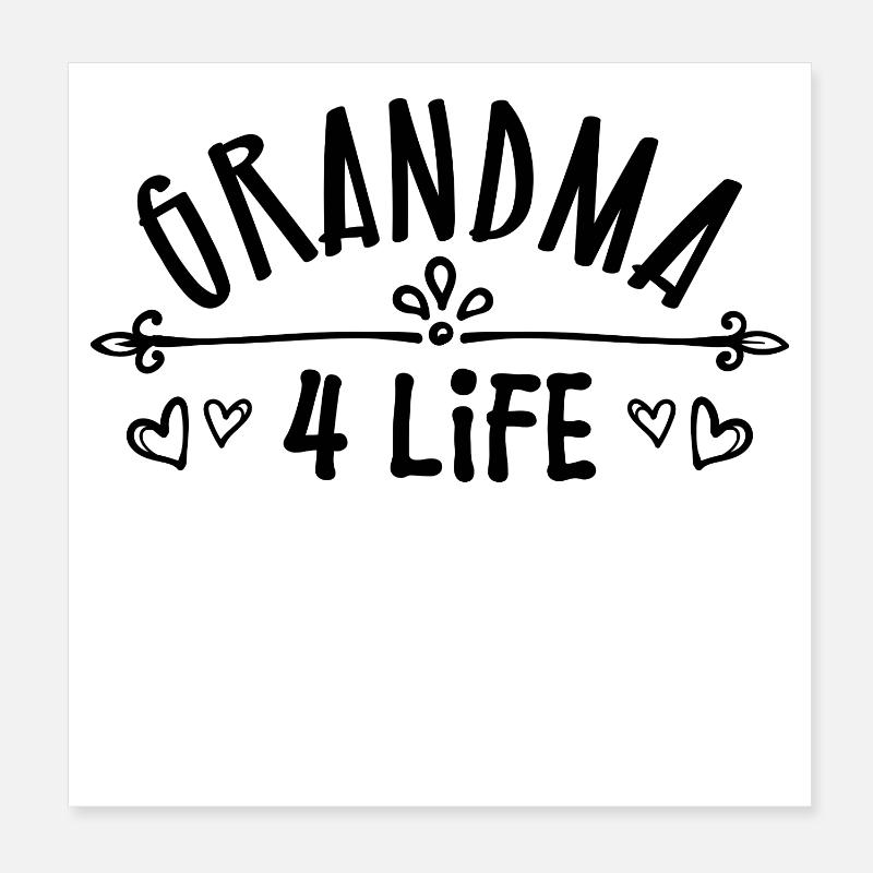 Gratuliere Oma Großmutter Statement Rentnerin Poster 20x20 cm