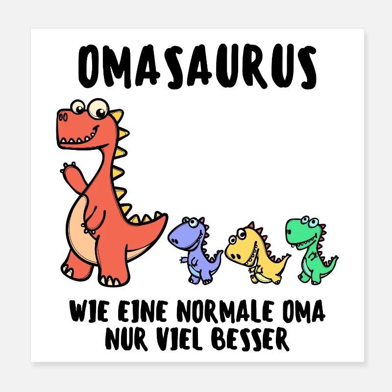 Grand-mère Grand-mère Dinosaure Déclaration humoristique Poster 20 x 20 cm