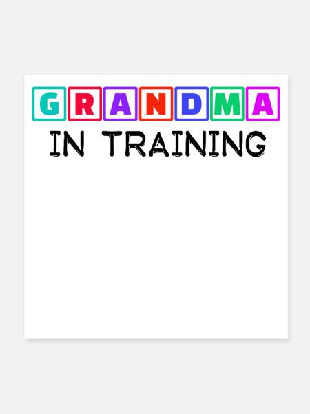Humorvoll Statement Großmutter Oma Alte Frau - Poster 20x20 cm - Weiß - Vorne