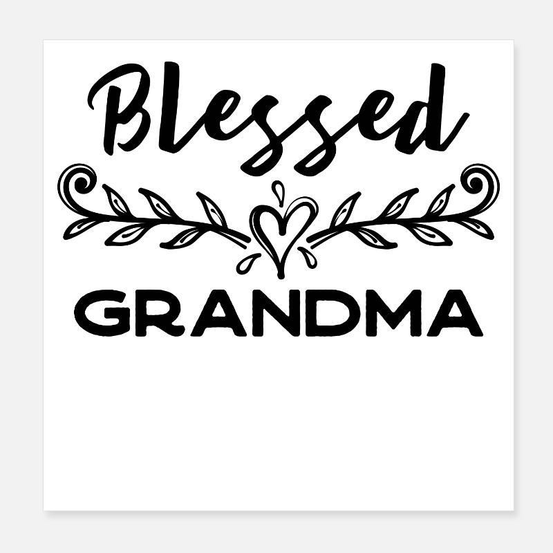 Grand-mère préférée Grand-mère Superoma Déclaration de grand-mère Poster 20 x 20 cm