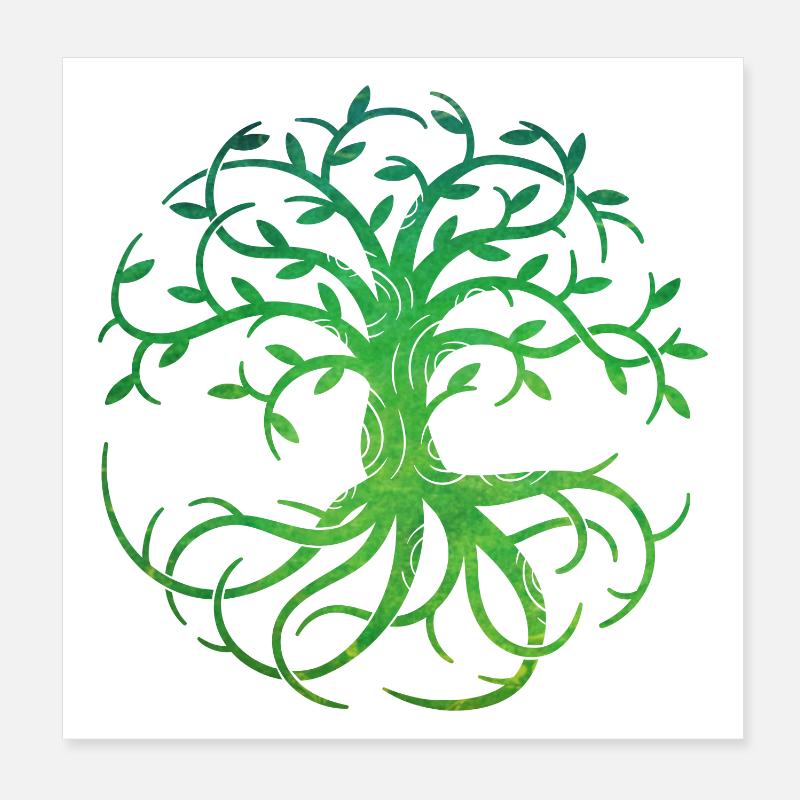 Celtic Tree of Life Poster 20x20 cm