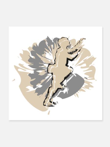 Valentine's Day climbing for men - Poster 8" x 8" (20x20 cm) - white - Front