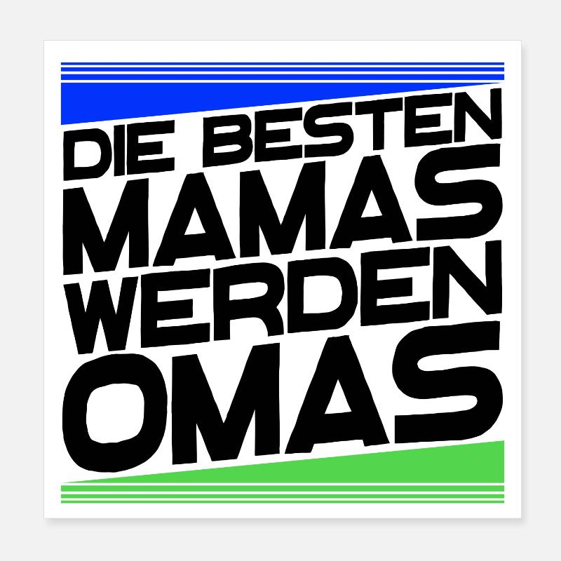 Gratulation Oma Statement Großmutter Alles Gute Poster 20x20 cm